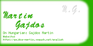 martin gajdos business card